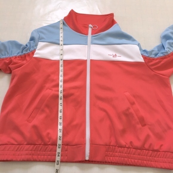 Lala Anthony Colorblocked Full Zip Stretch Jacket - Picture 8 of 16